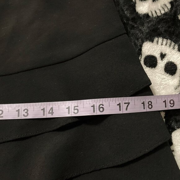 JOSEPH RIBKOFF Black sleeveless cowl neck tiered a-line dress ~ SMALL goth dress - Picture 10 of 15